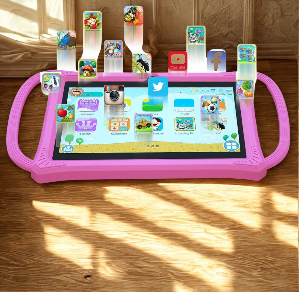 Mini 7” Kids Tablet K8 – 2025 Android 9.0, 4GB RAM, 64GB Storage, Quad-Core, 5G WiFi